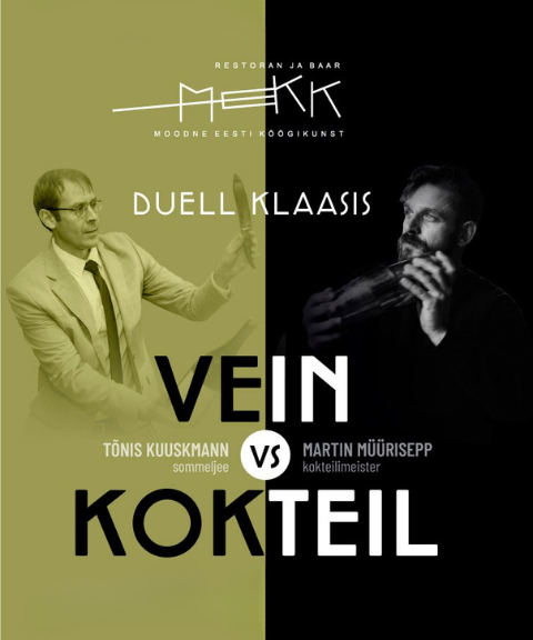 Duell klaasis: vein vs kokteil